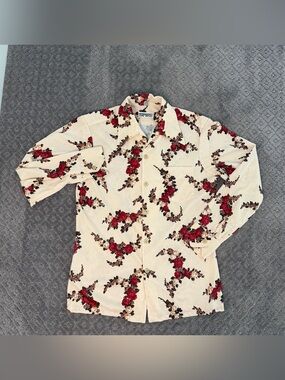 Vintage SPIRE California Floral Blouse 1970's Retro Cottage Coquette Boho 🕺🏽